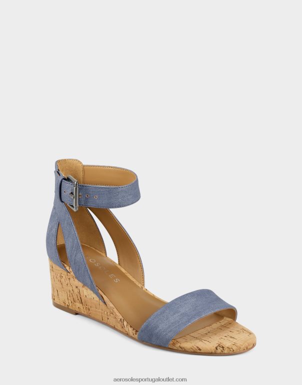 mulheres sandália meia calça azul Aerosoles 0LRLL330