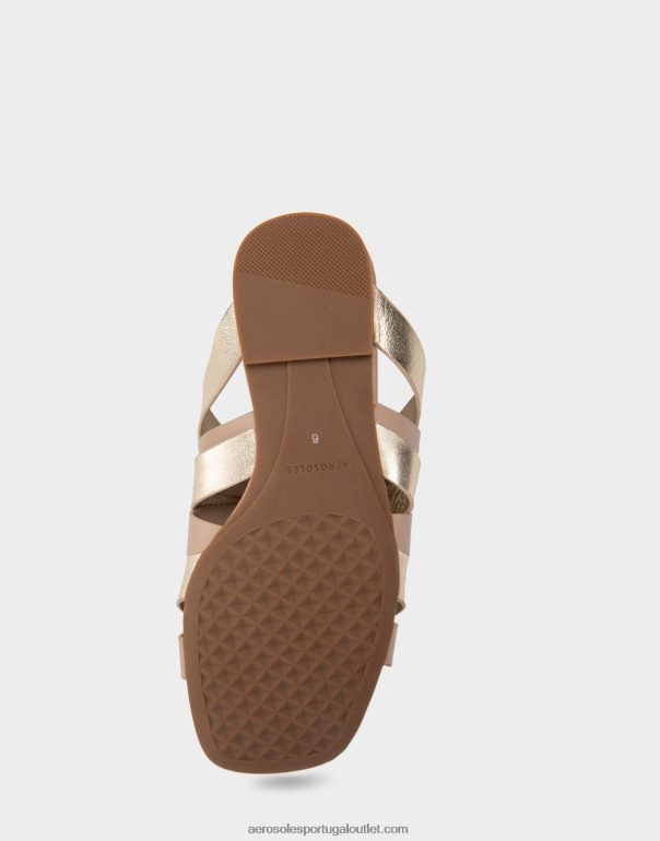 mulheres combinação de sandália plana taupe Aerosoles 0LRLL277