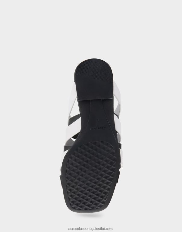 mulheres combinação de sandália preta plana Aerosoles 0LRLL278