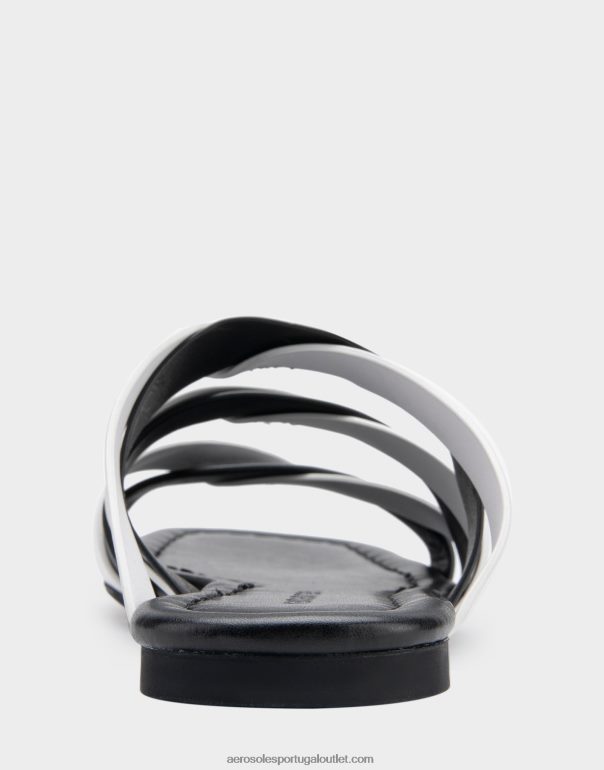 mulheres combinação de sandália preta plana Aerosoles 0LRLL278