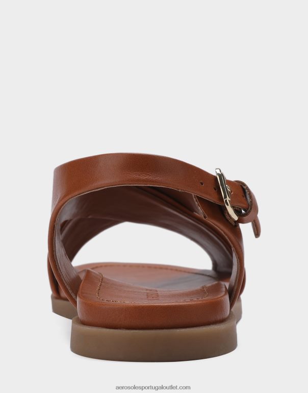 mulheres sandália plana tan couro sintético Aerosoles 0LRLL470