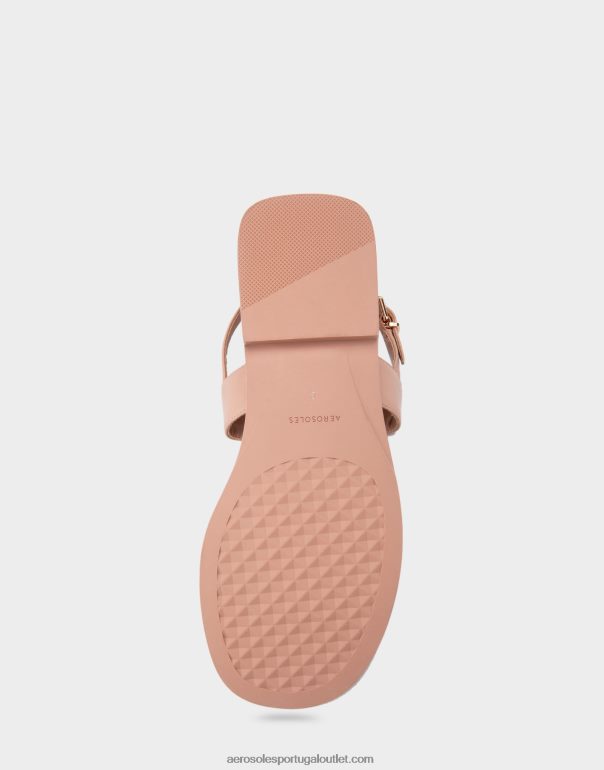 mulheres sandália rasa couro natural Aerosoles 0LRLL457