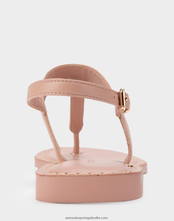 mulheres sandália rasa couro natural Aerosoles 0LRLL457