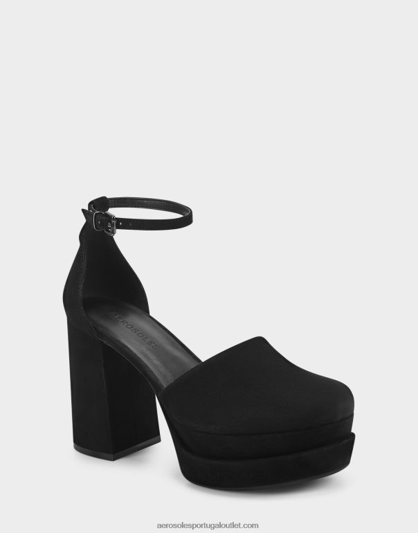 mulheres bomba de camurça preta Aerosoles 0LRLL359