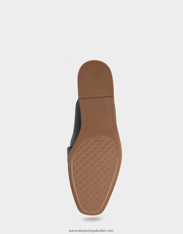 mulheres deslizar couro preto Aerosoles 0LRLL276