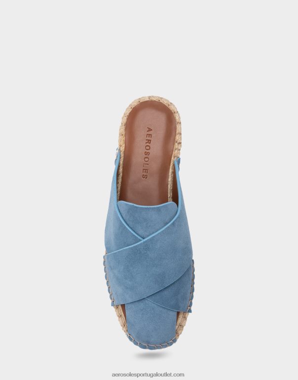 mulheres espadrille slide camurça azul Aerosoles 0LRLL282