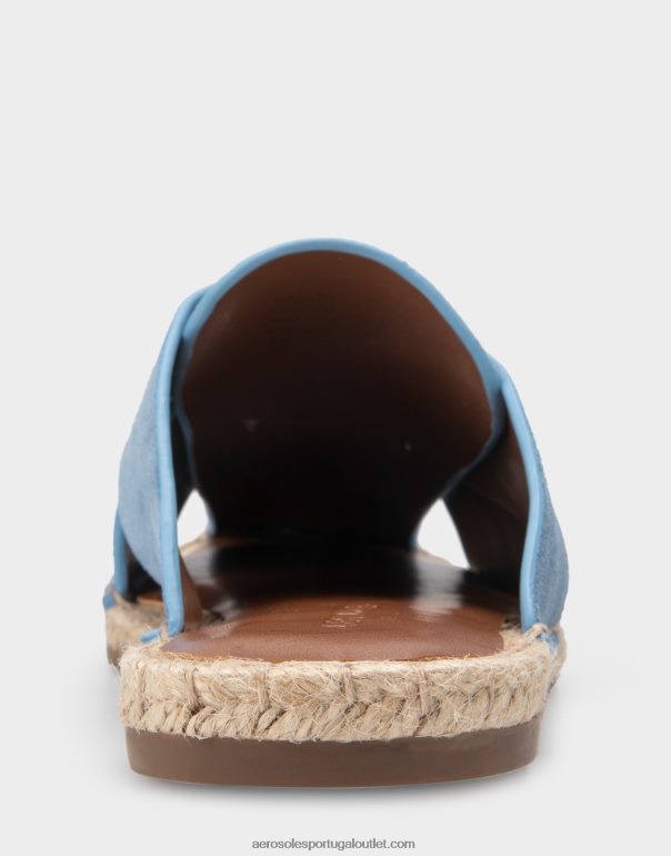 mulheres espadrille slide camurça azul Aerosoles 0LRLL282