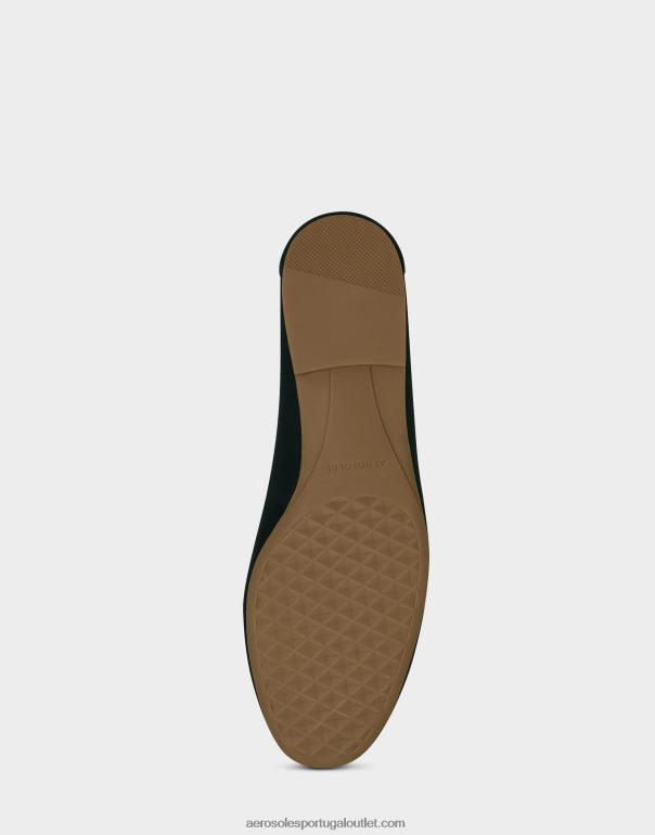 mulheres mocassim camurça preta Aerosoles 0LRLL161