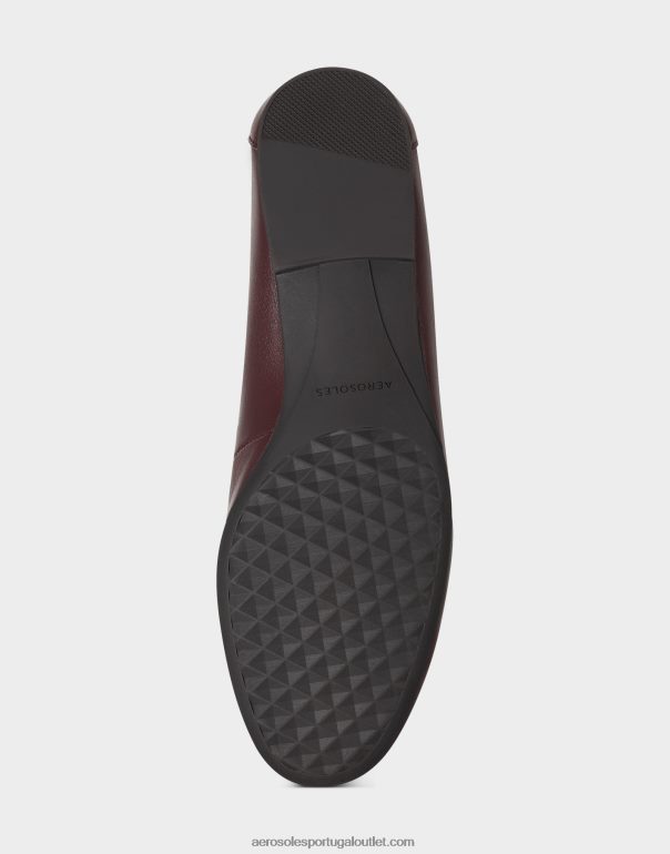 mulheres mocassim couro bordeaux Aerosoles 0LRLL202