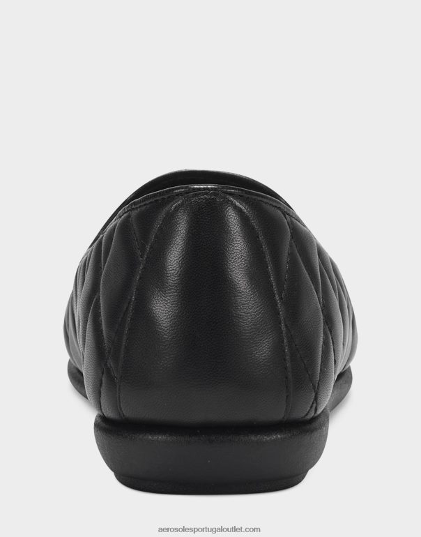 mulheres mocassim couro matelassê preto Aerosoles 0LRLL154