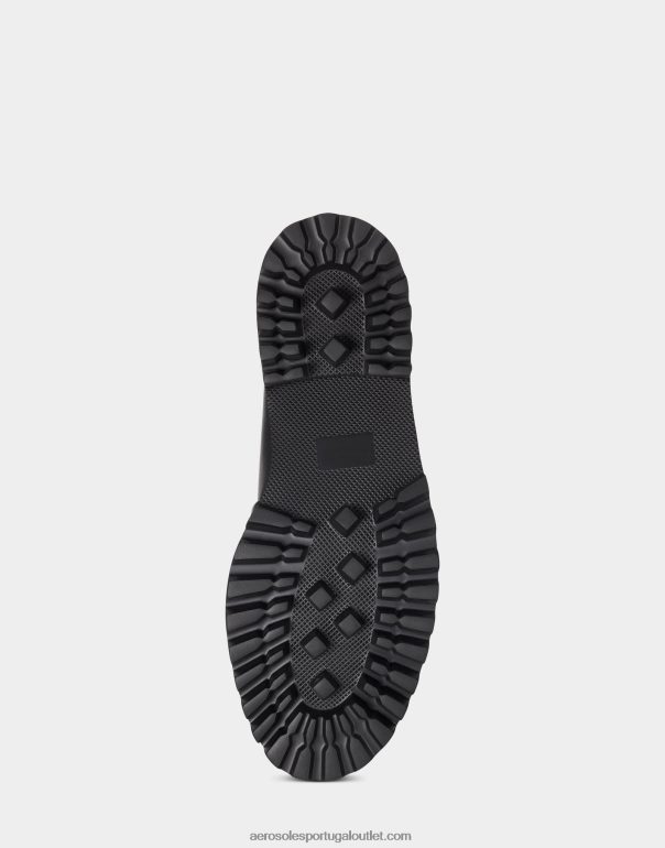 mulheres mocassim couro preto Aerosoles 0LRLL147