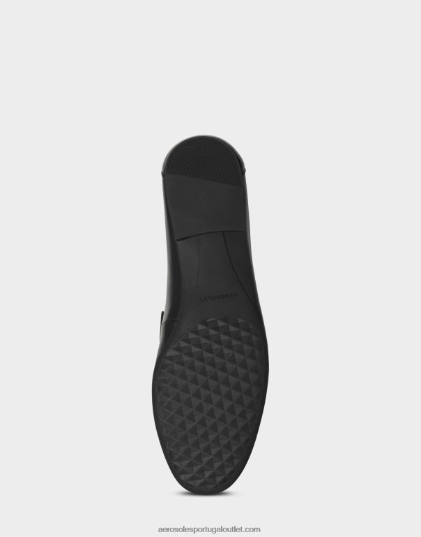 mulheres mocassim couro preto Aerosoles 0LRLL175