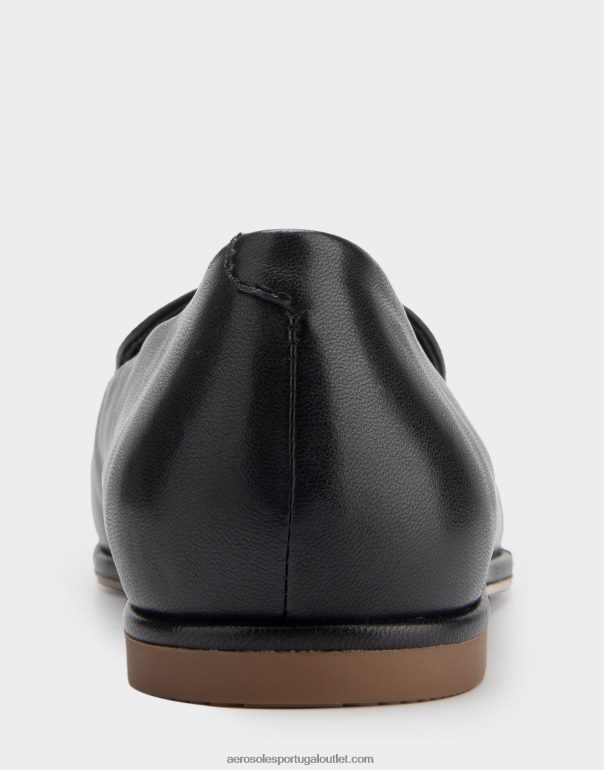 mulheres mocassim couro preto Aerosoles 0LRLL217