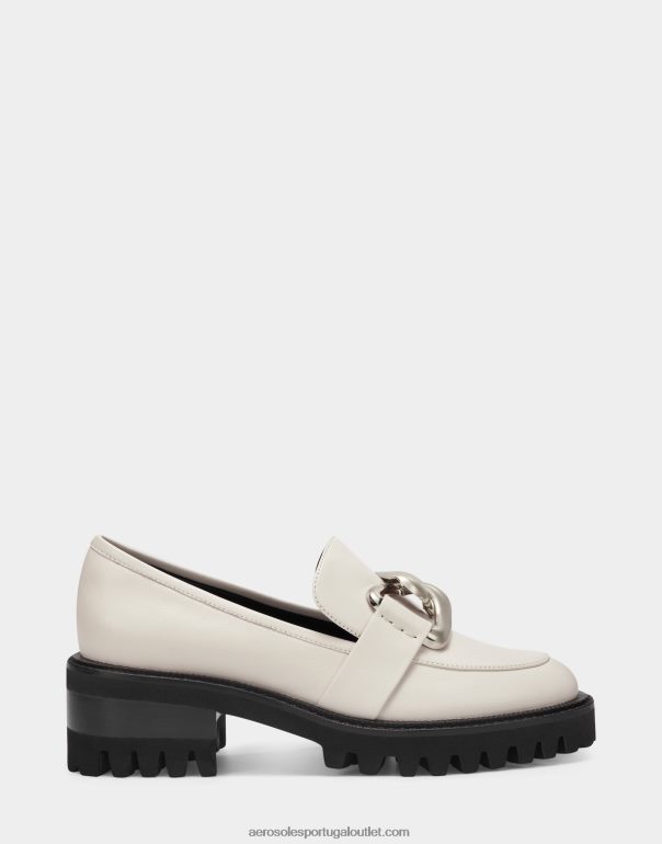 mulheres mocassim de couro branco Aerosoles 0LRLL171