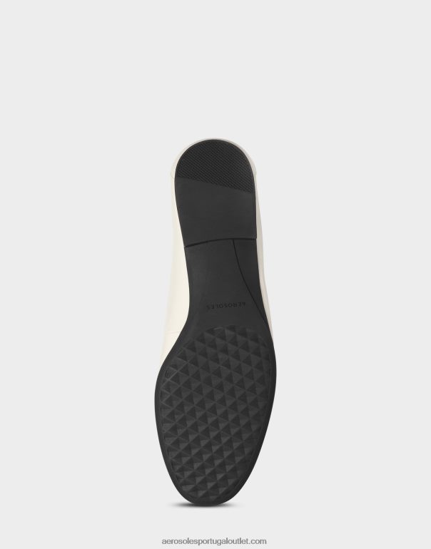 mulheres mocassim de couro branco Aerosoles 0LRLL188
