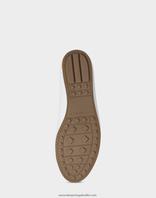 mulheres mocassim de couro falso branco Aerosoles 0LRLL198