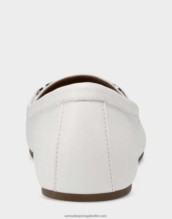 mulheres mocassim de couro falso branco Aerosoles 0LRLL198