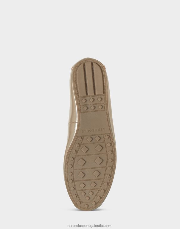 mulheres mocassim de couro sintético dourado macio Aerosoles 0LRLL209