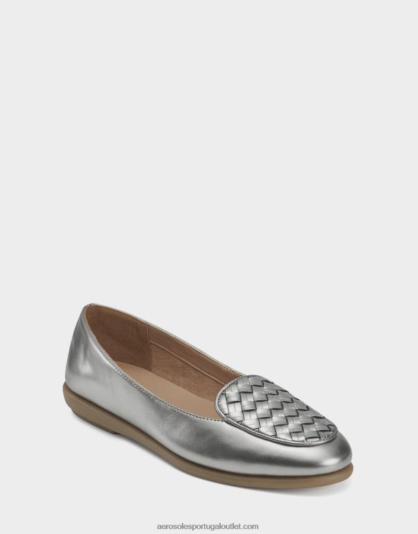 mulheres mocassim prata Aerosoles 0LRLL246