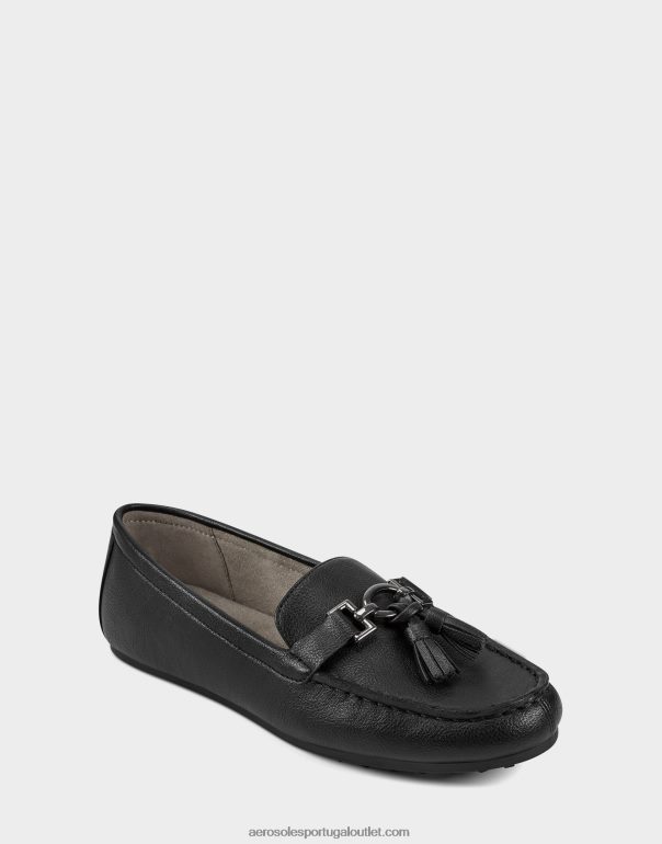 mulheres mocassim preto Aerosoles 0LRLL155