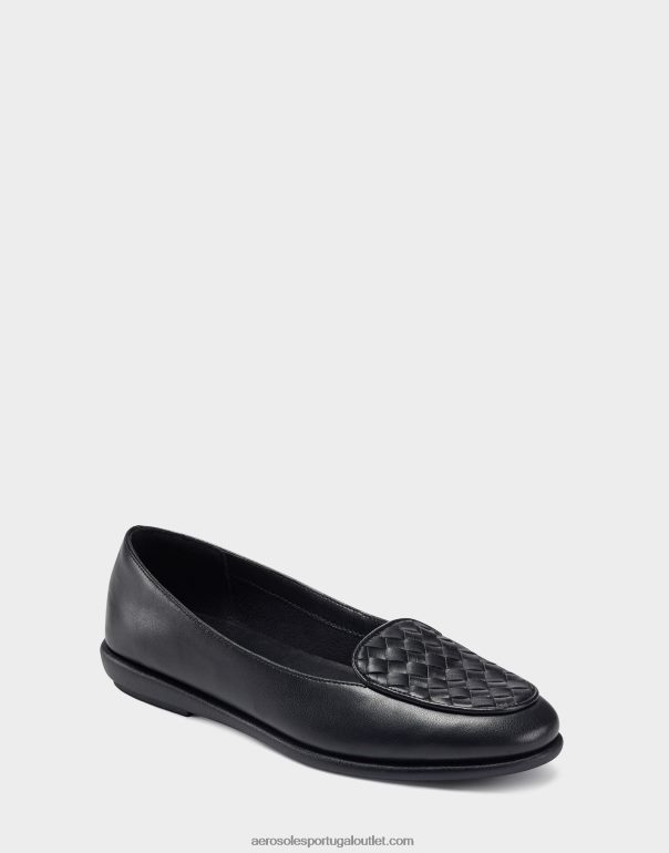 mulheres mocassim preto Aerosoles 0LRLL249