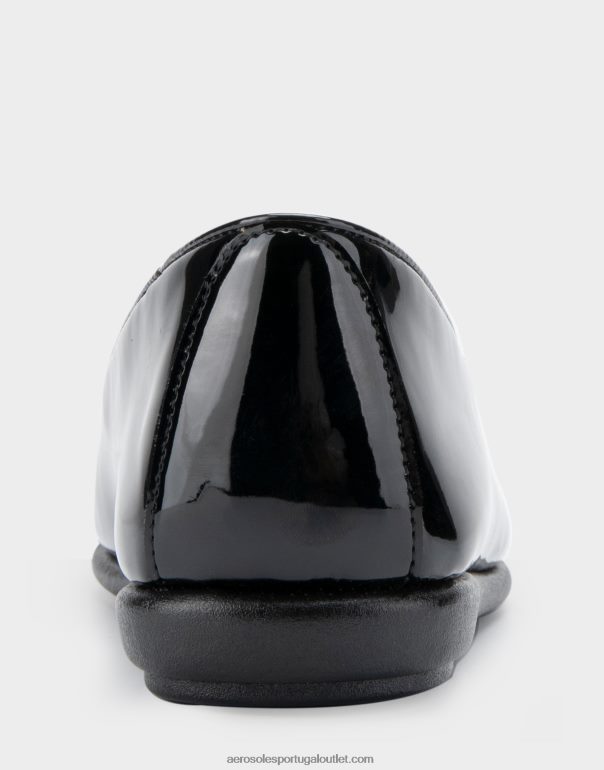 mulheres mocassim preto patente Aerosoles 0LRLL173