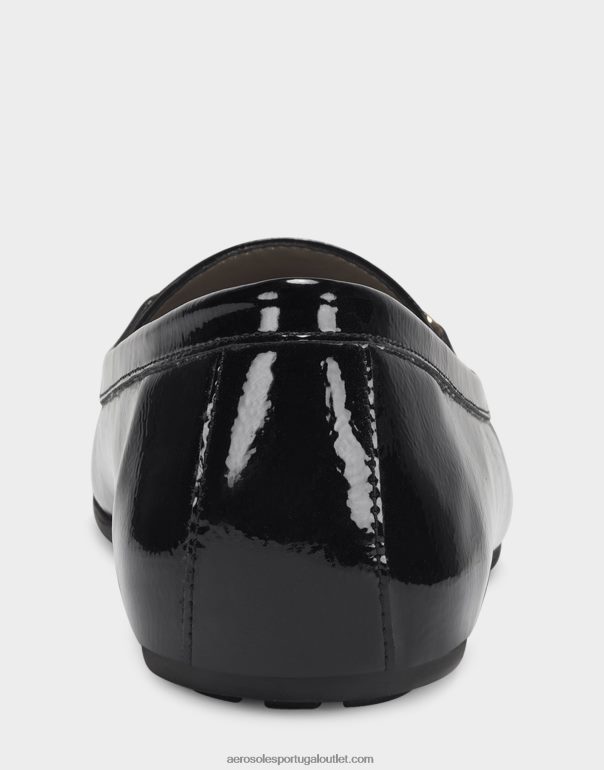 mulheres mocassim preto patente Aerosoles 0LRLL195
