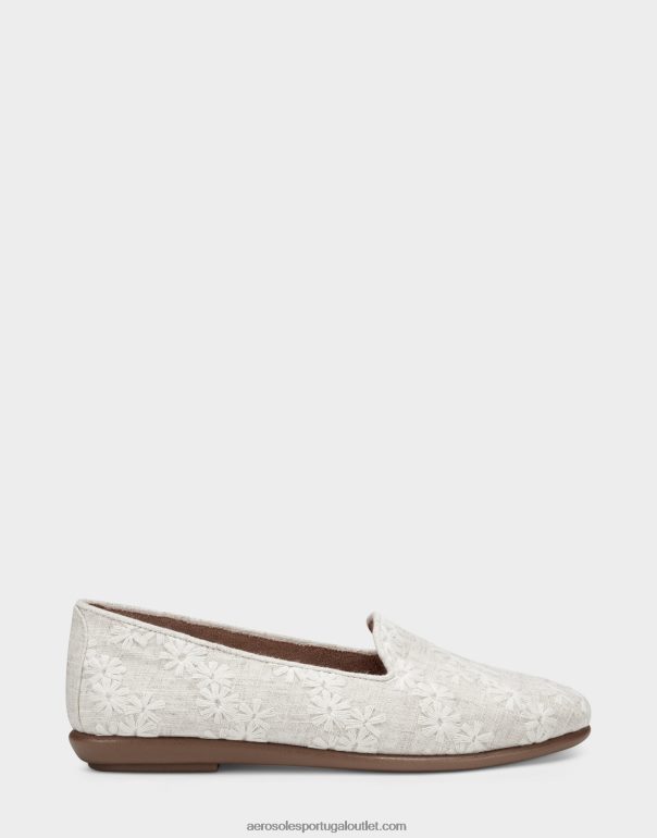 mulheres mocassim tecido floral branco Aerosoles 0LRLL200