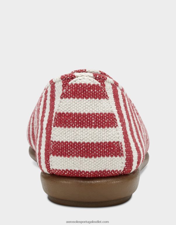 mulheres mocassim tecido listrado vermelho Aerosoles 0LRLL213