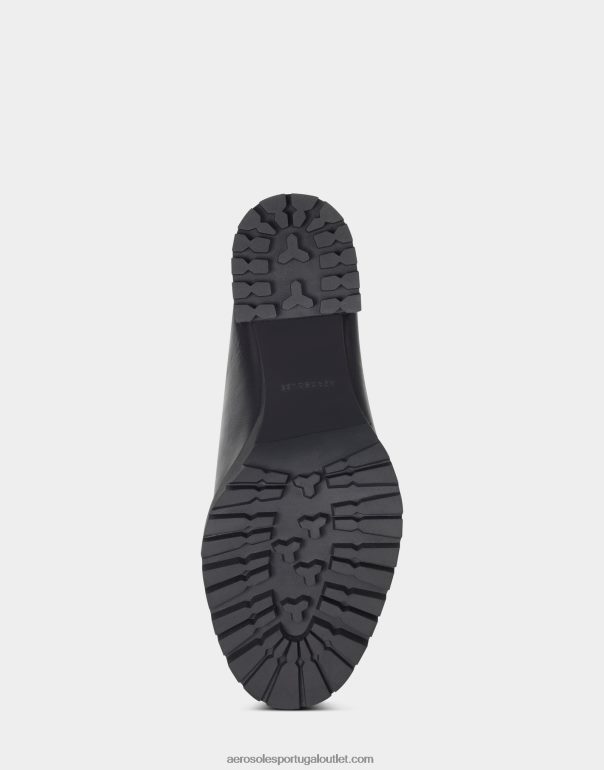 mulheres couro preto mula Aerosoles 0LRLL272