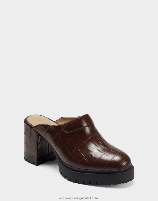 mulheres mula marrom croco Aerosoles 0LRLL265