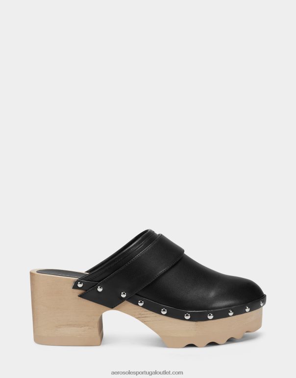 mulheres tamanco preto Aerosoles 0LRLL270