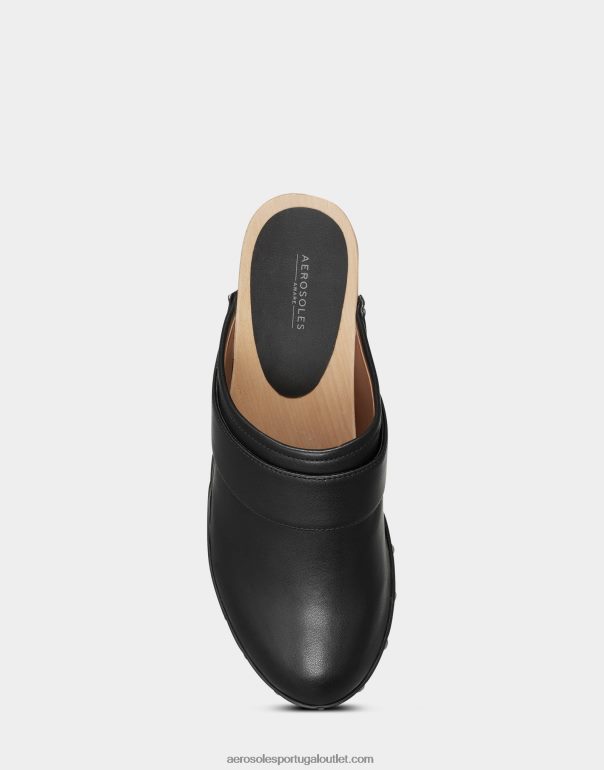 mulheres tamanco preto Aerosoles 0LRLL270