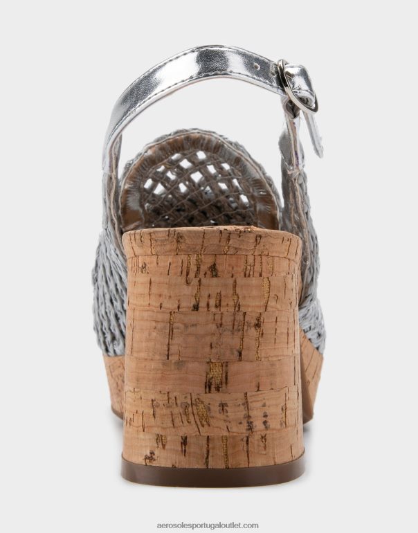 mulheres plataforma slingback prata Aerosoles 0LRLL365