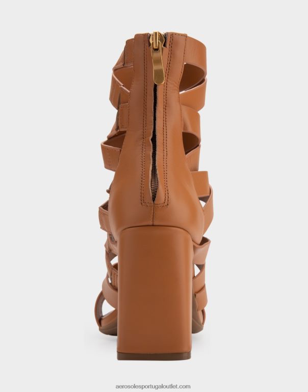 mulheres sandália salto alto couro bege Aerosoles 0LRLL408