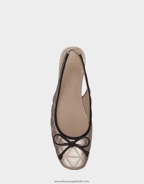 mulheres balé ouro rosa couro Aerosoles 0LRLL221