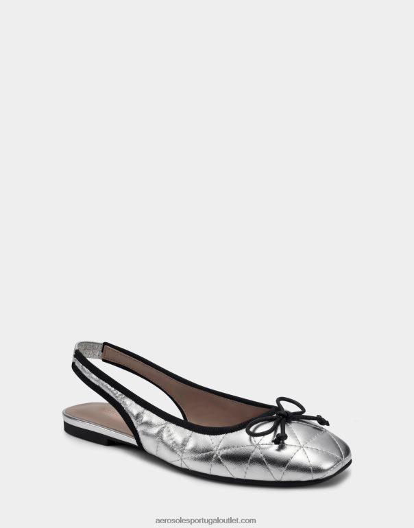 mulheres balé prata metalizado couro Aerosoles 0LRLL232