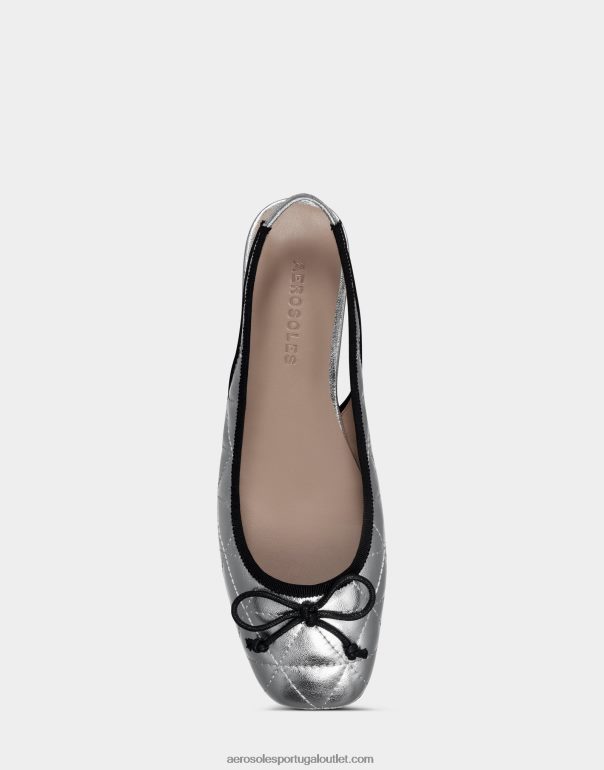mulheres balé prata metalizado couro Aerosoles 0LRLL232