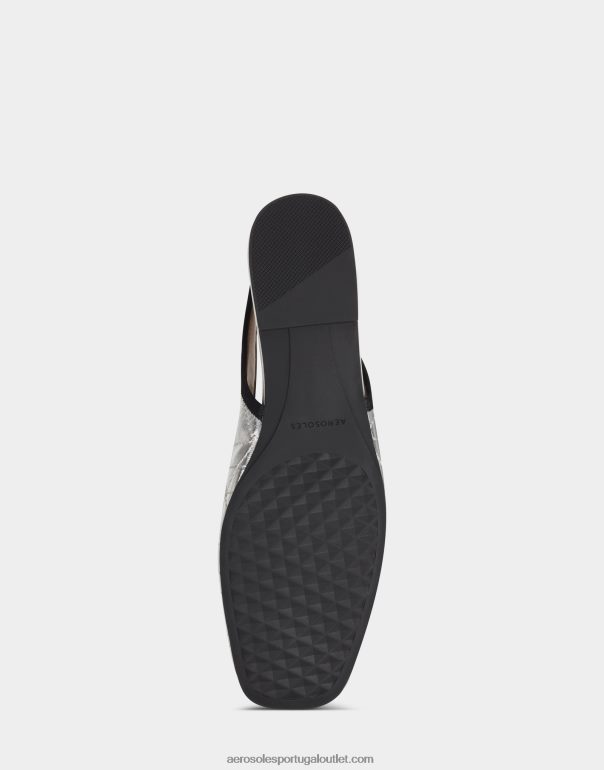 mulheres balé prata metalizado couro Aerosoles 0LRLL232